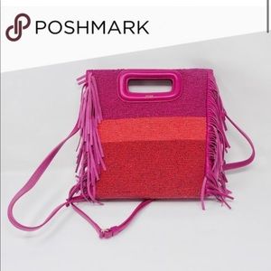 Maje headed fringe m crossbody bag